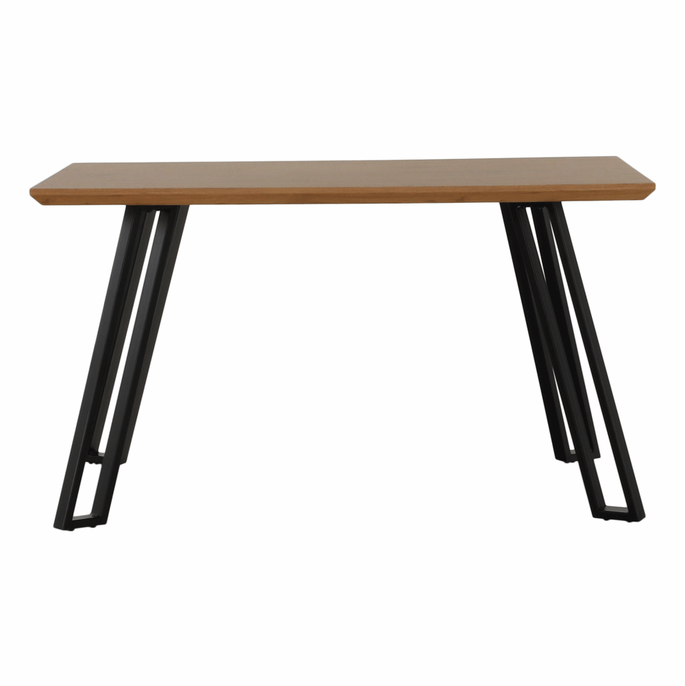 Masă dining, stejar/negru, 140x83 cm, PEDAL