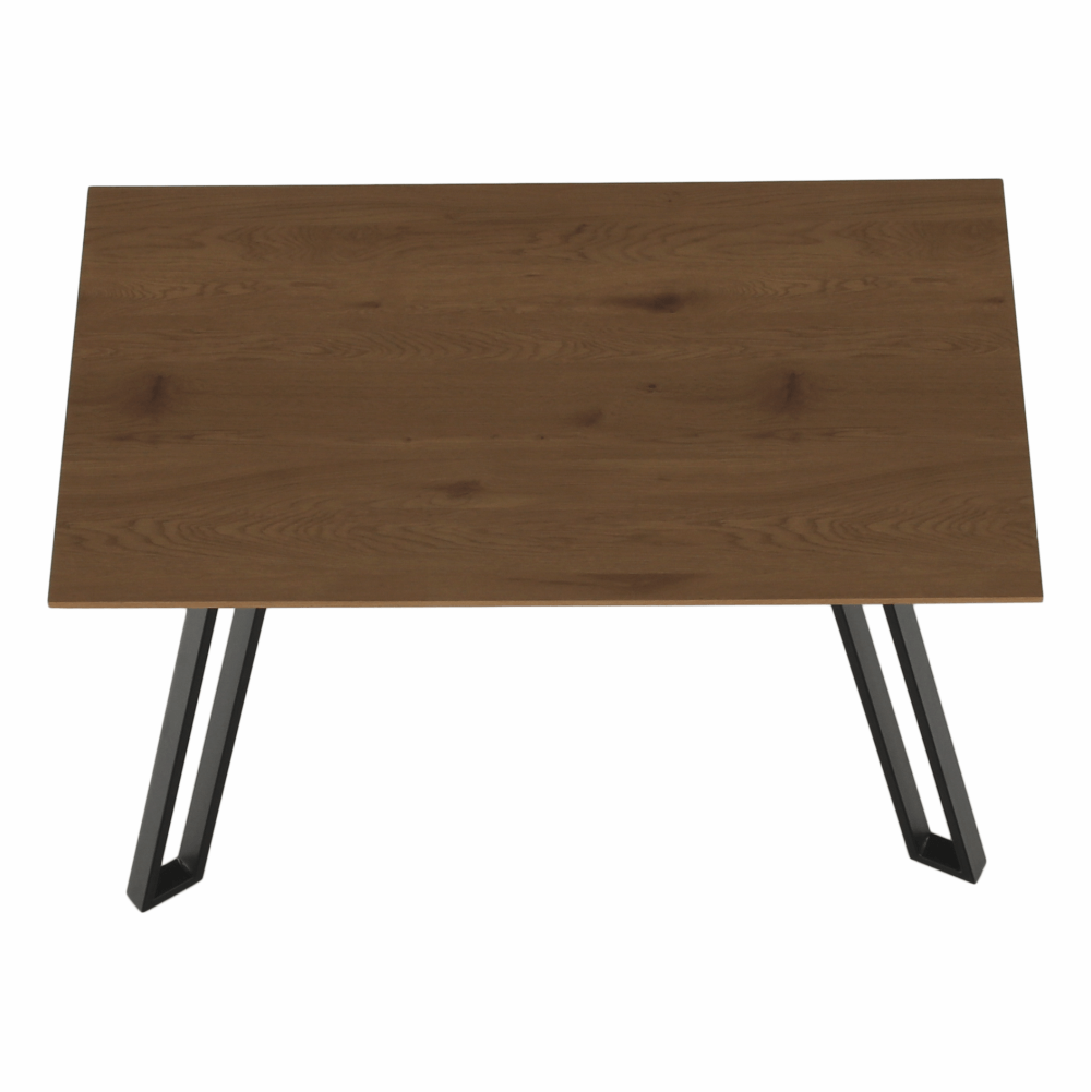 Masă dining, stejar/negru, 140x83 cm, PEDAL