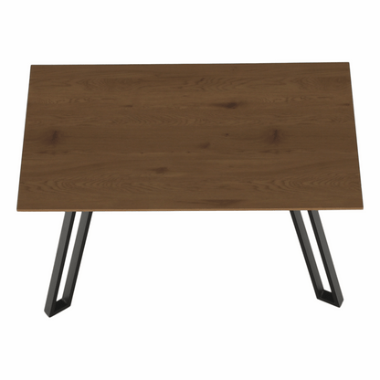 Masă dining, stejar/negru, 140x83 cm, PEDAL