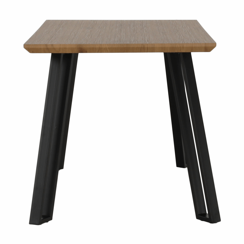 Masă dining, stejar/negru, 140x83 cm, PEDAL