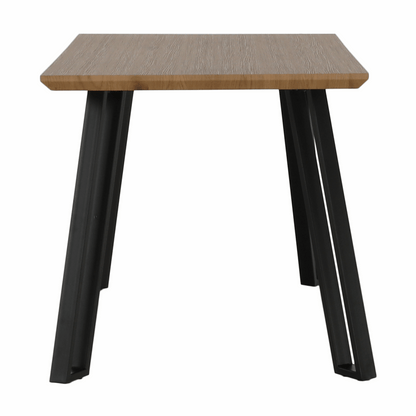 Masă dining, stejar/negru, 140x83 cm, PEDAL