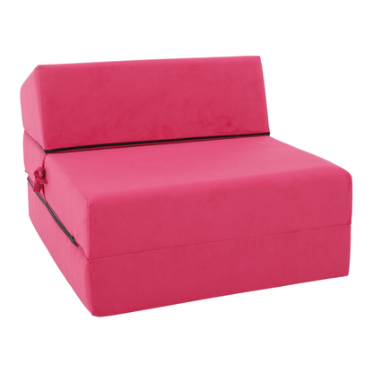 Saltea pliabilă/fotoliu extensibil, 2în1, roz magenta, PELOS