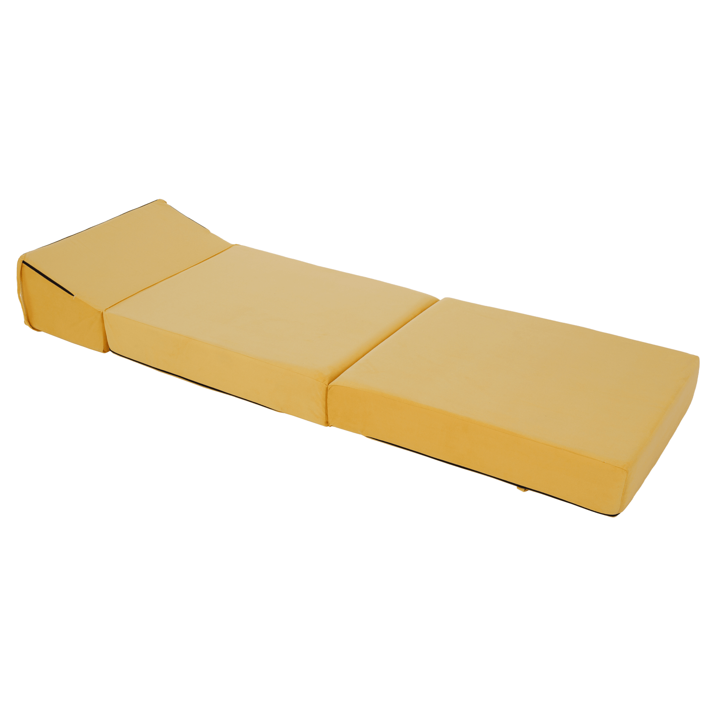 Saltea pliabilă/fotoliu extensibil, 2 in 1, galben, PELOS
