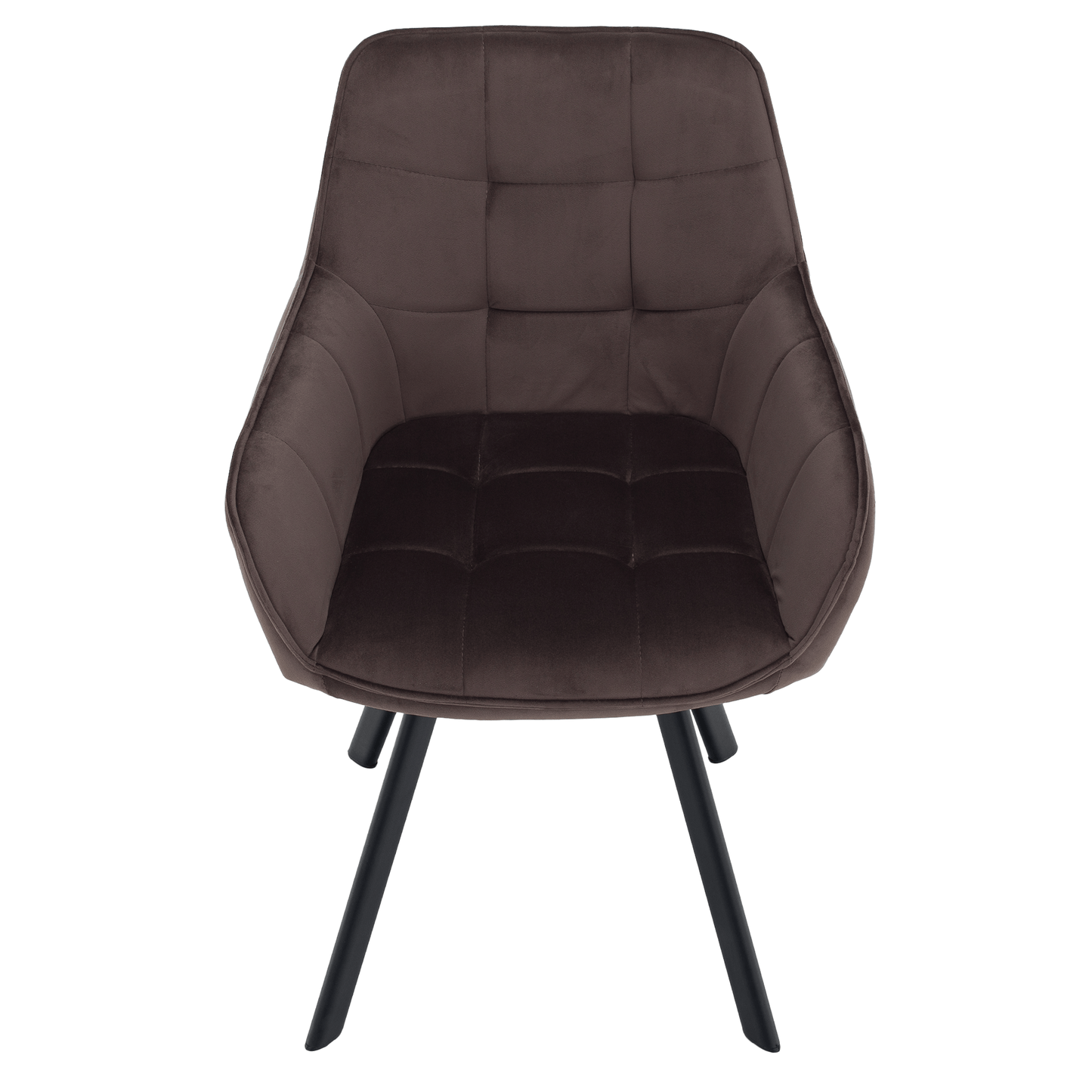 Scaun de design, gri-maronie Velvet/negru, PETIN