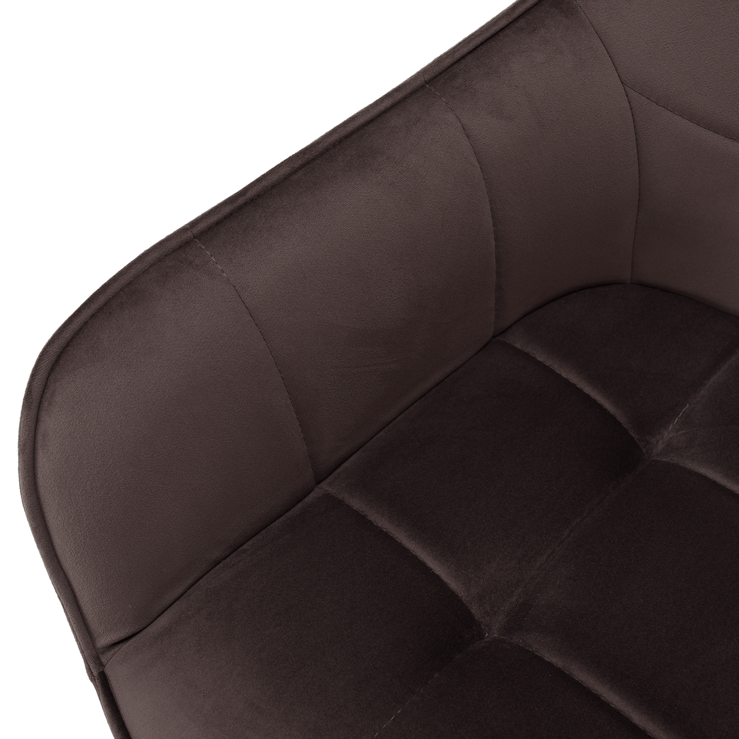 Scaun de design, gri-maronie Velvet/negru, PETIN