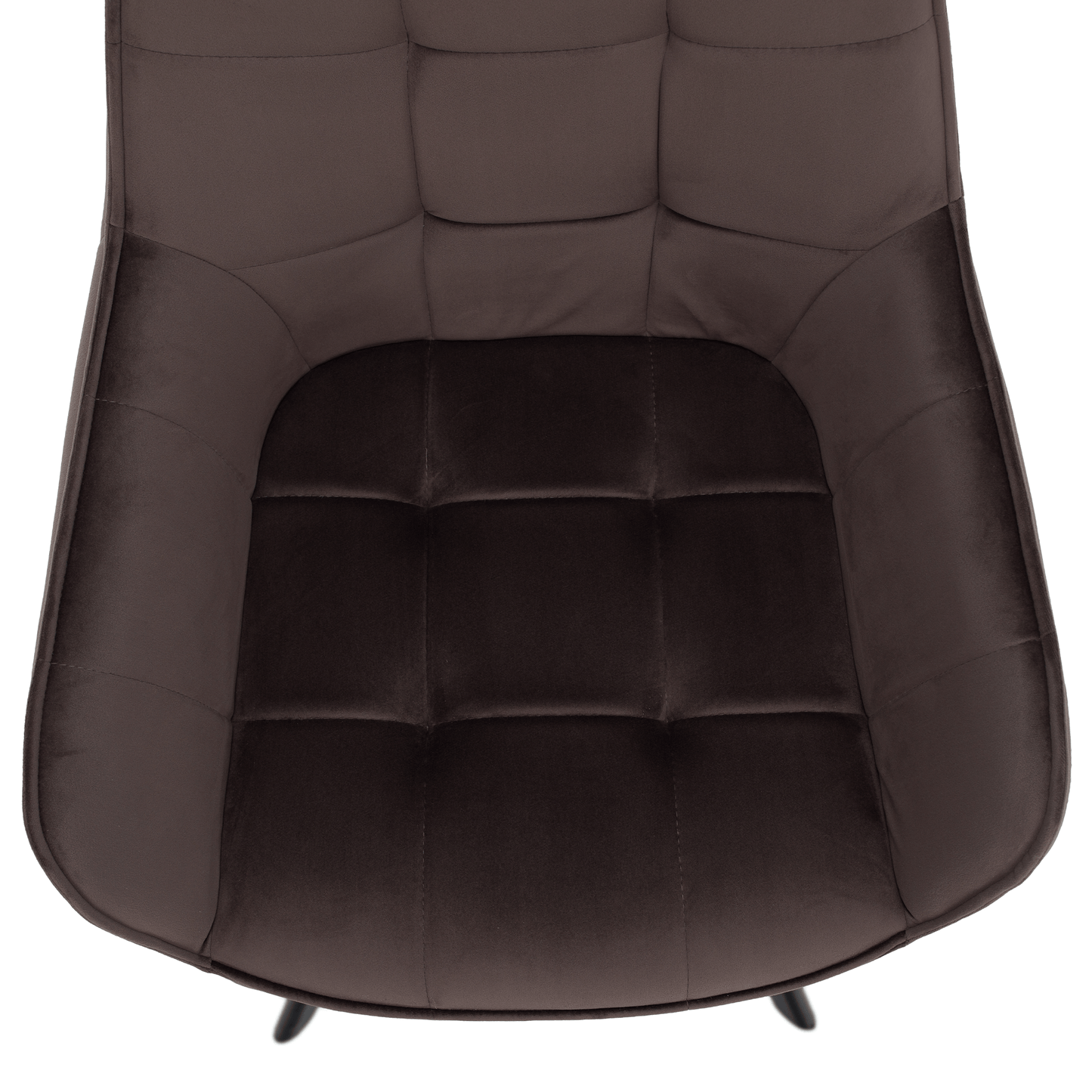 Scaun de design, gri-maronie Velvet/negru, PETIN