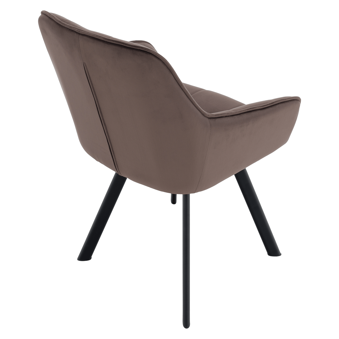 Scaun de design, gri-maronie Velvet/negru, PETIN
