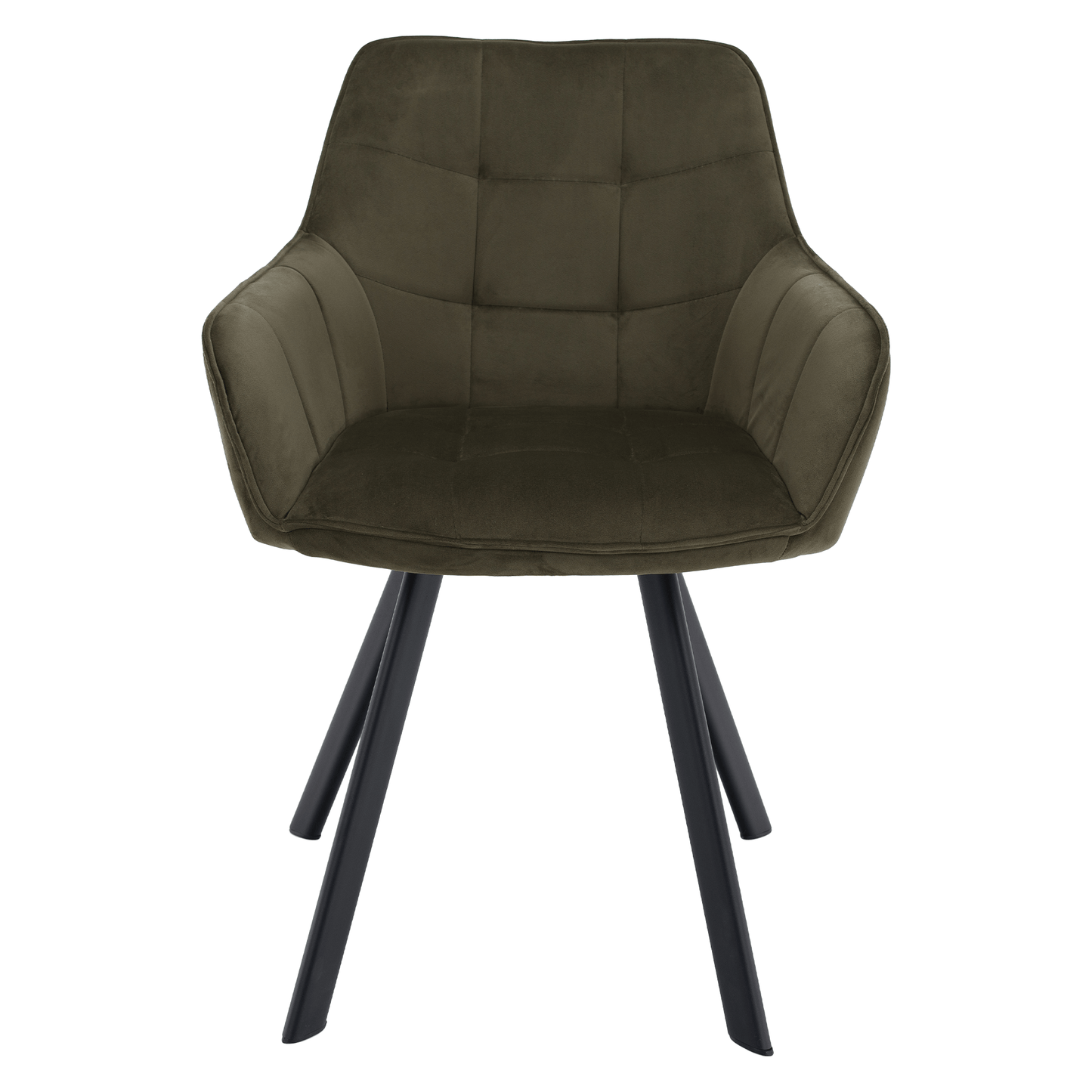 Scaun de design, Velvet verde/negru, PETIN