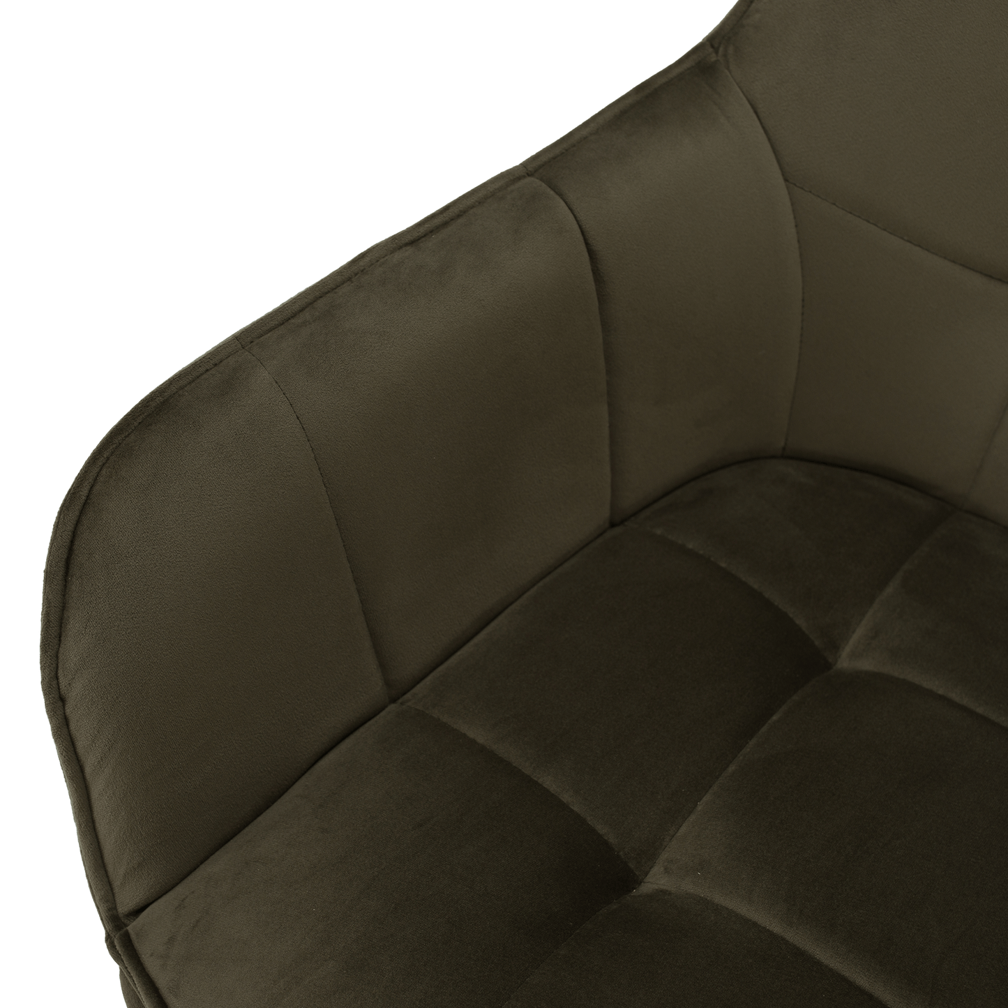 Scaun de design, Velvet verde/negru, PETIN