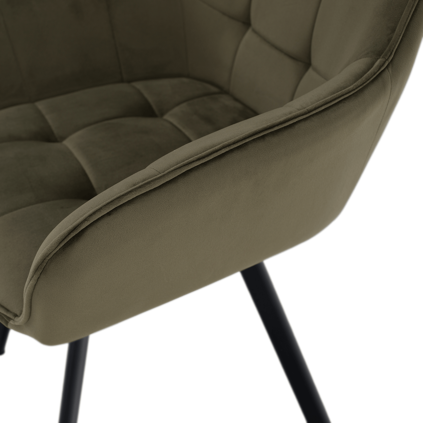 Scaun de design, Velvet verde/negru, PETIN