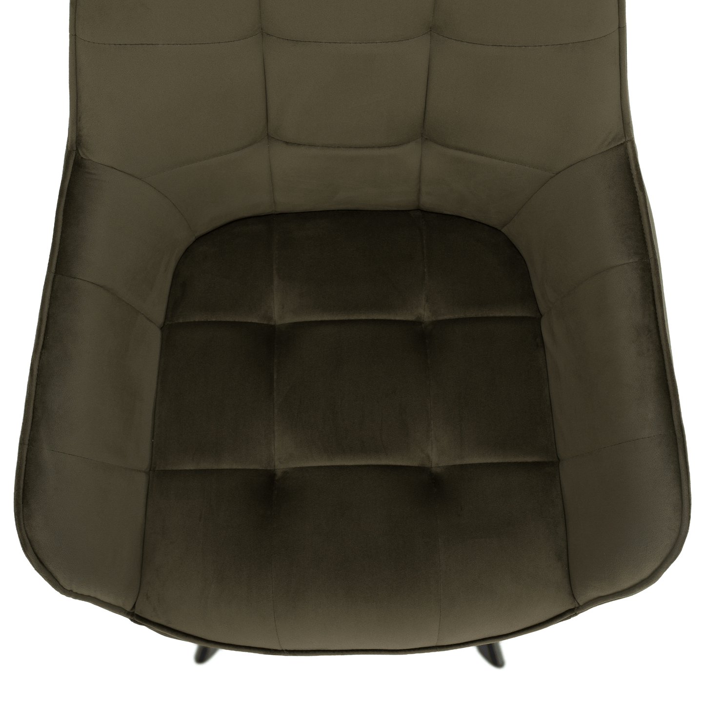 Scaun de design, Velvet verde/negru, PETIN