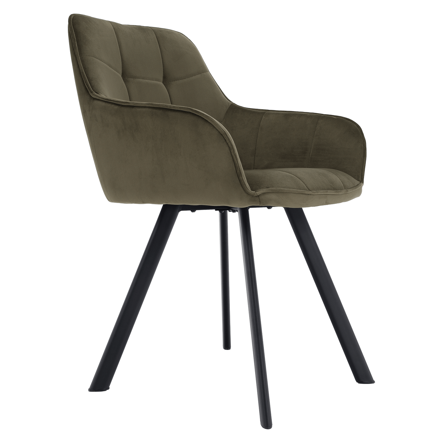 Scaun de design, Velvet verde/negru, PETIN