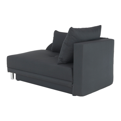 Canapea extensibilă, material textil gri-negru, dreapta, LAUREL