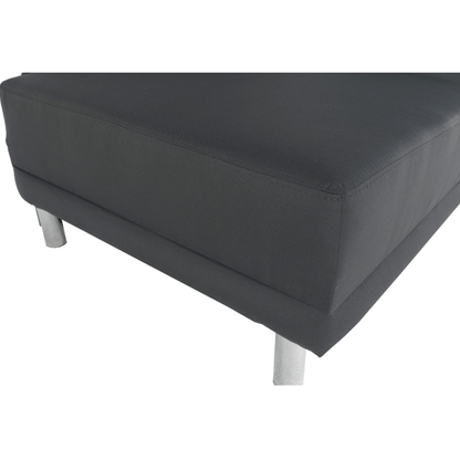 Canapea extensibilă, material textil gri-negru, dreapta, LAUREL