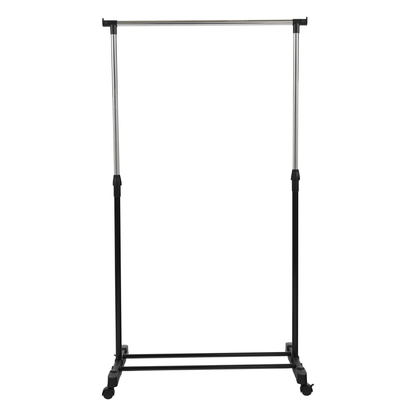 Cuier mobil, inox/plastic negru, DOLFO NEW