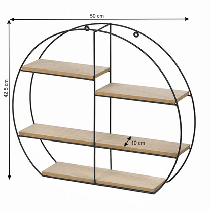 Raft, natural/negru, DESIO TIP  2