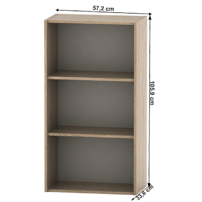 Dulap cu rafturi, stejar sonoma, TEMPO ASISTENT NEW 035