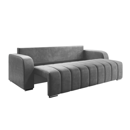Canapea extensibilă, culoare gri, PORIMA