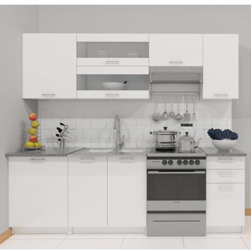 Dulap pentru produse alimentare, alb, deschidere dreapta, FABIANA S60/210