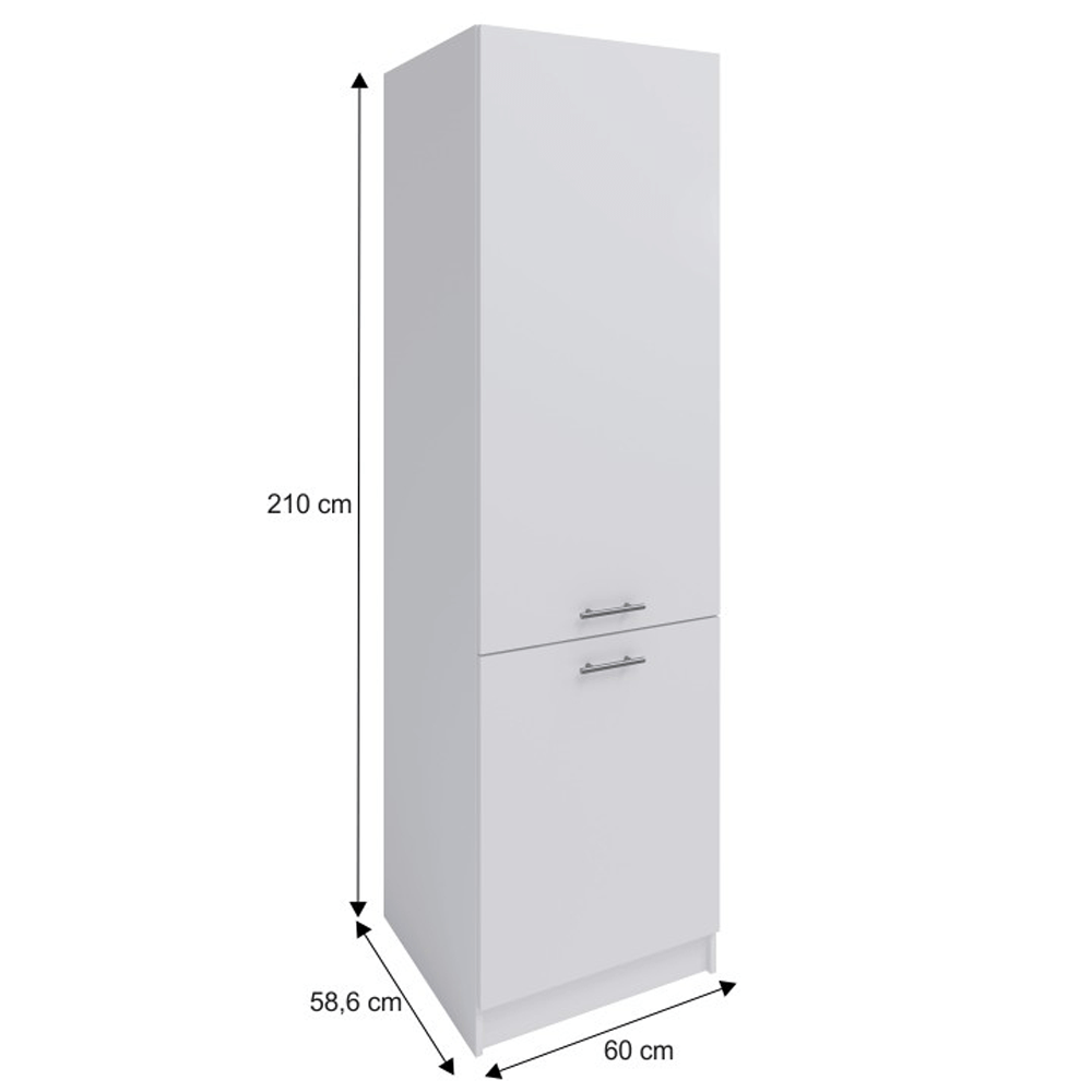 Dulap pentru produse alimentare, alb, deschidere dreapta, FABIANA S60/210