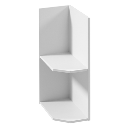 Dulap inferior cu două rafturi D25PZ, model stânga, alb, PROVENCE