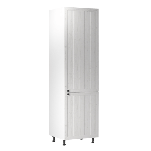 Dulap inferior pentru frigider încorporat D60ZL, model dreapta, alb/pin Andersen, PROVENCE