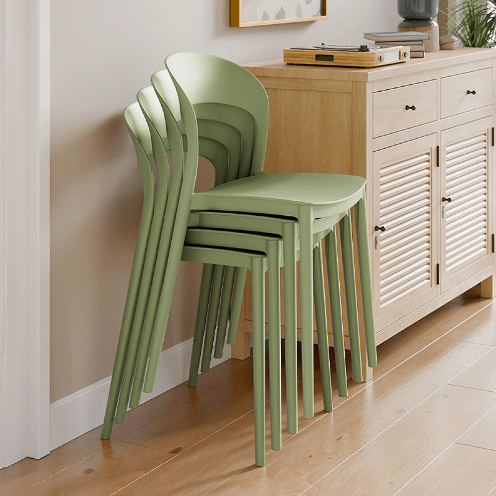 Scaun stivuibil, verde, RADANA NEW