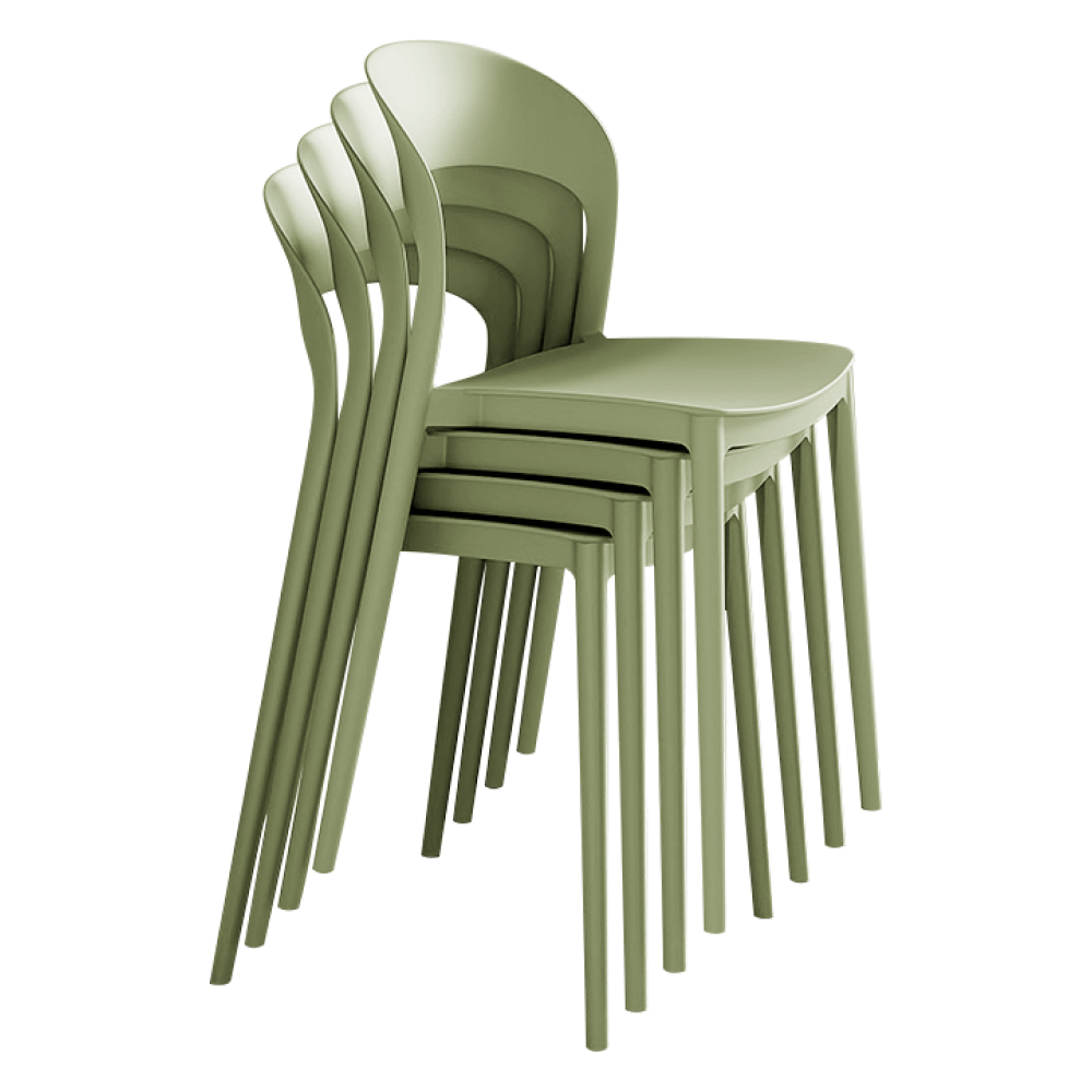 Scaun stivuibil, verde, RADANA NEW