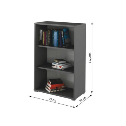 Dulap biblioraft, grafit, RIOMA NEW TYP 04