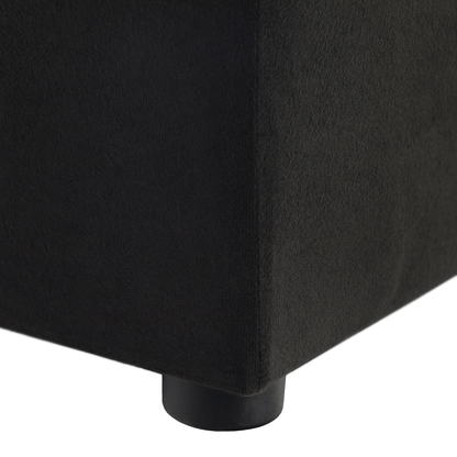 Taburet, material Alova, negru, REGOR