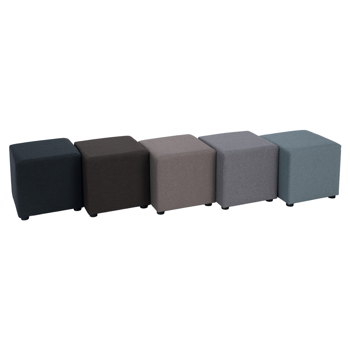 Taburet, ţesătură Twist, gri-bej Taupe, REGOR