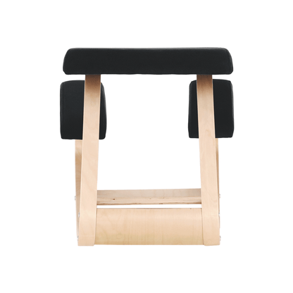 Scaun genunchi, negru / natural, RENAR