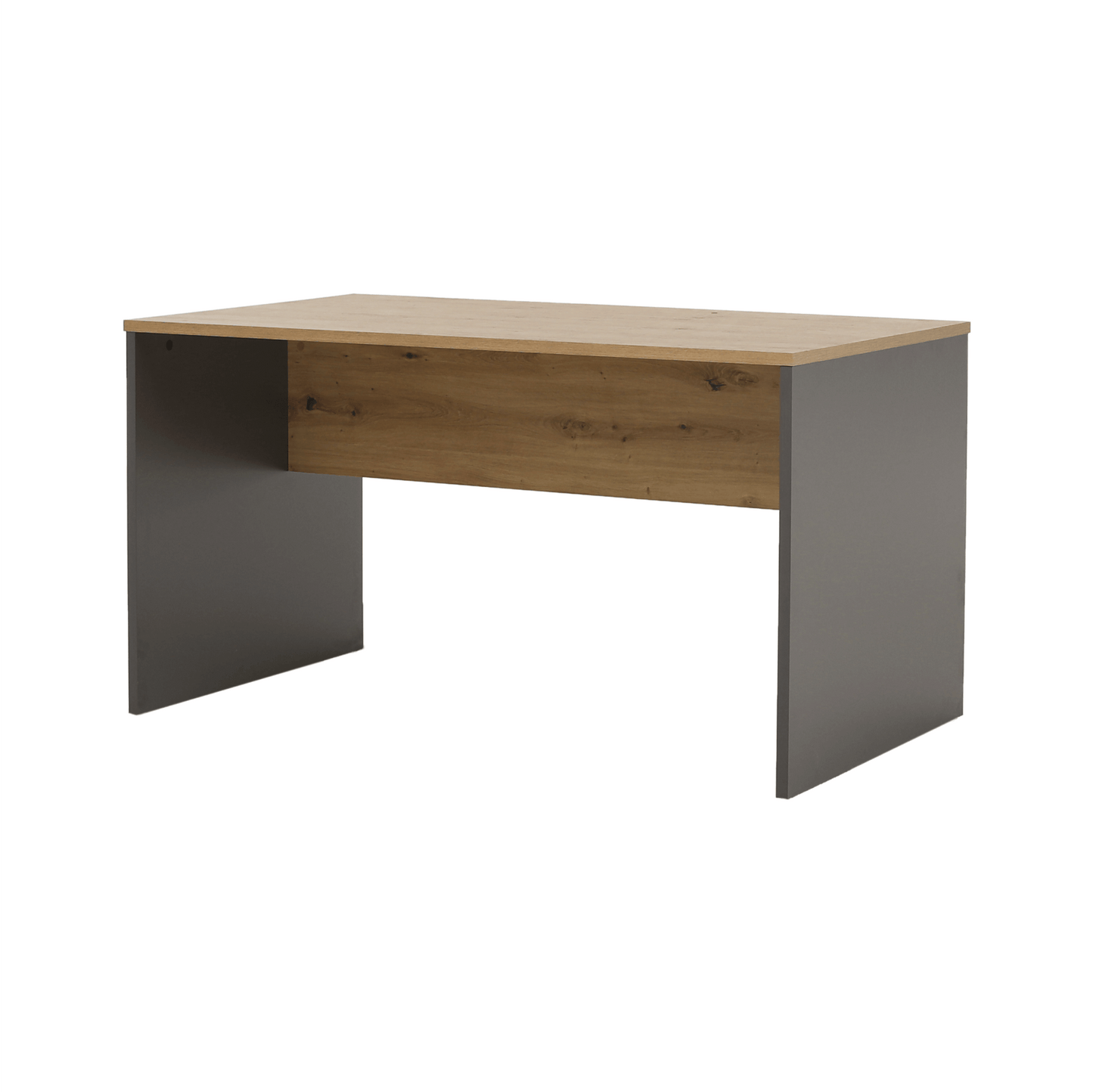 Masă de birou, grafit/stejar artisan, RIOMA NEW TYP 16