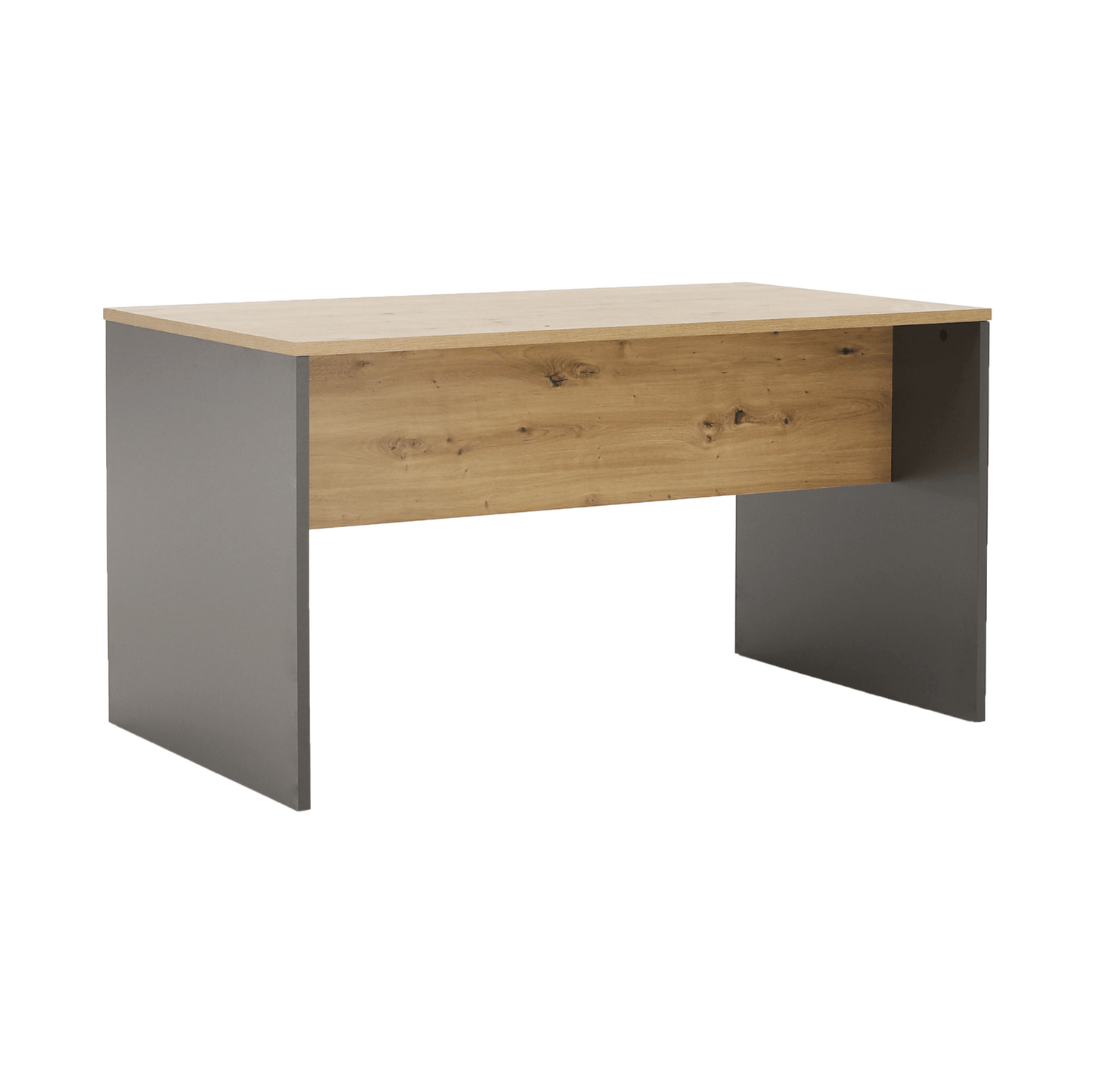 Masă de birou, grafit/stejar artisan, RIOMA NEW TYP 16