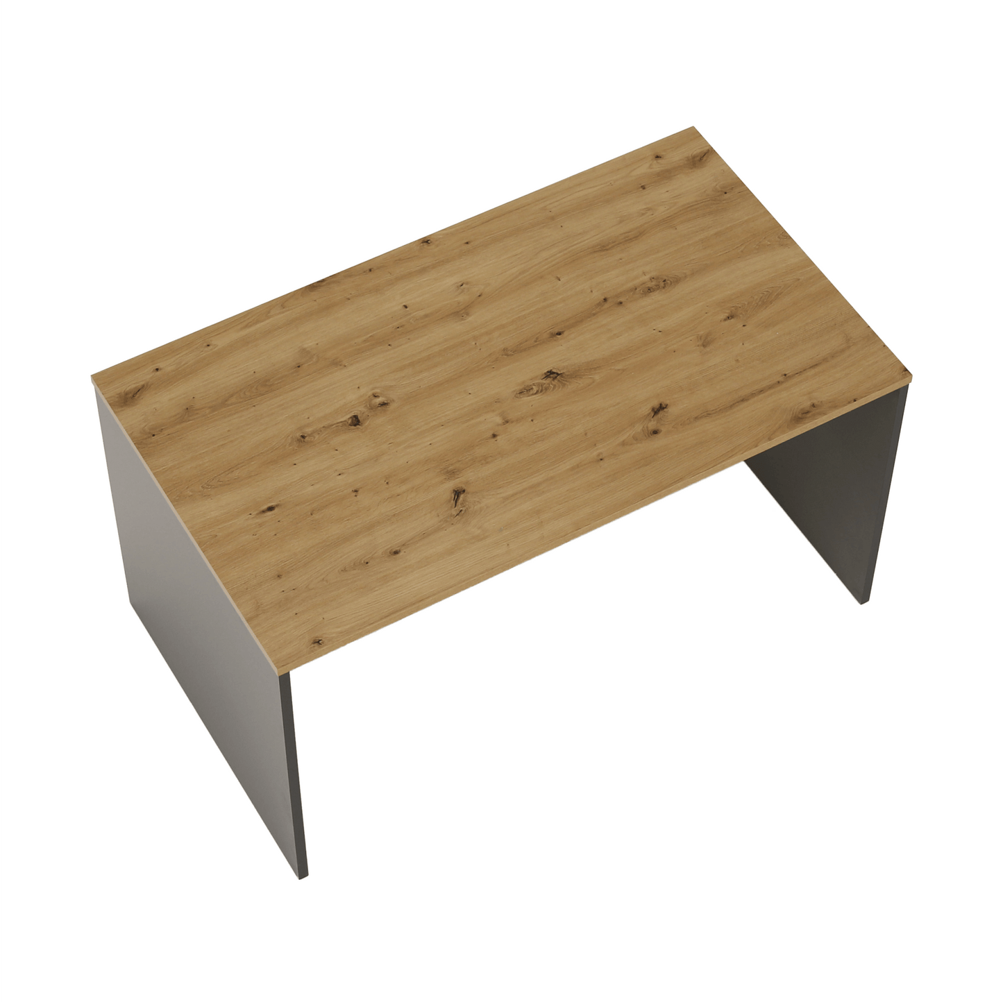 Masă de birou, grafit/stejar artisan, RIOMA NEW TYP 16