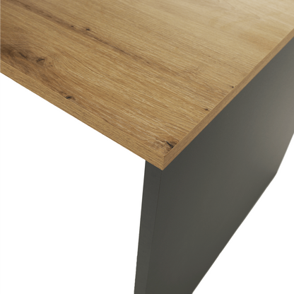 Masă de birou, grafit/stejar artisan, RIOMA NEW TYP 11