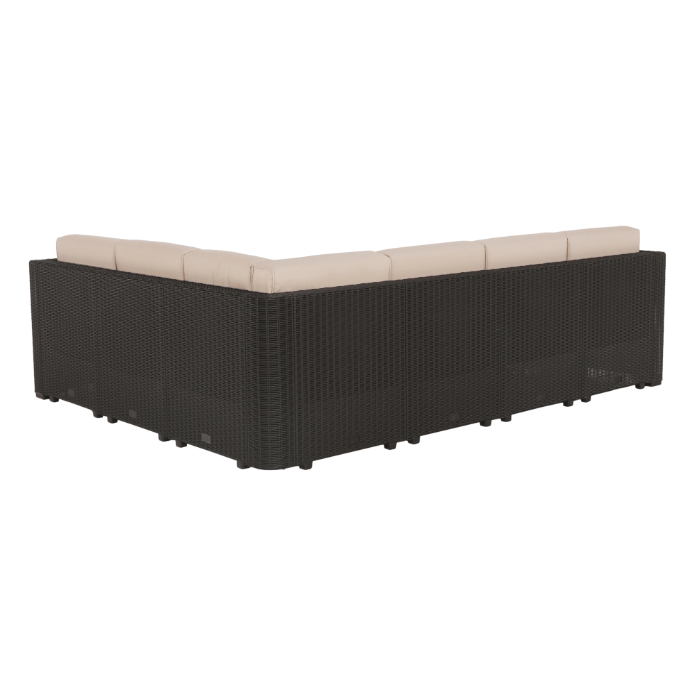 Set de grădină din rattan, 3 piese, maro/bej, RODEN