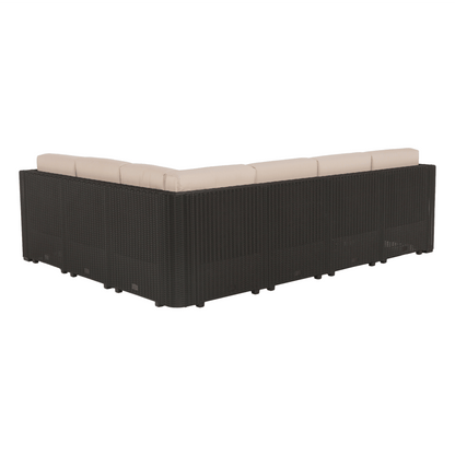 Set de grădină din rattan, 3 piese, maro/bej, RODEN