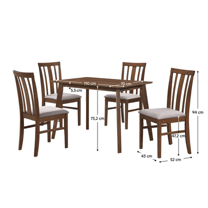 Set sufragerie 1+4, nuc/bej, ROIS SET