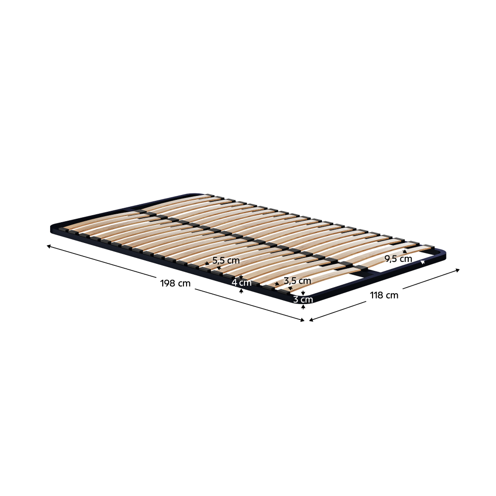 Somieră cu cadru fix, 120x200, SOMIERĂ  METALIC 2 NEW