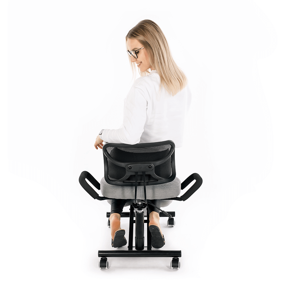 Scaun de îngenunchiere ergonomic, gri-maro Taupe / negru, RUFUS