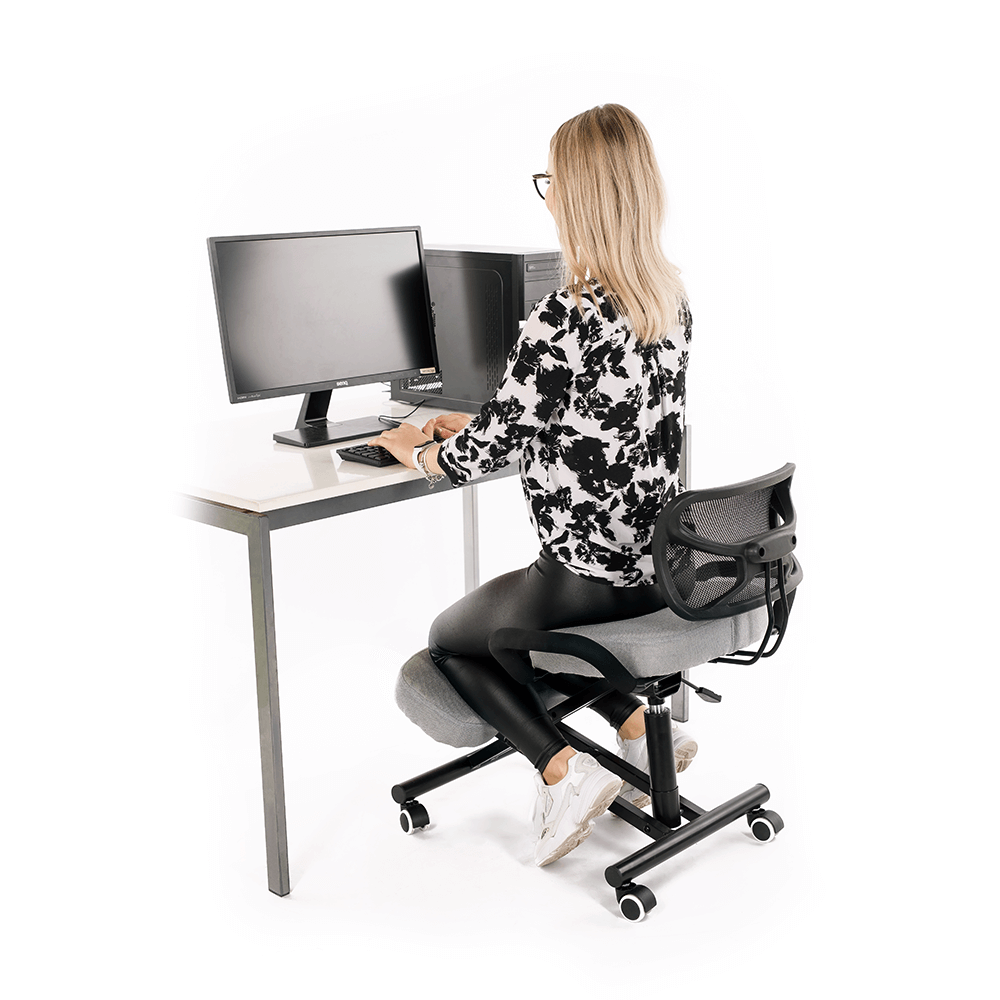 Scaun de îngenunchiere ergonomic, gri-maro Taupe / negru, RUFUS