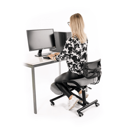Scaun de îngenunchiere ergonomic, gri-maro Taupe / negru, RUFUS