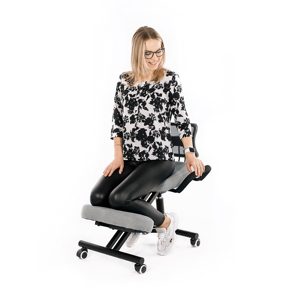 Scaun de îngenunchiere ergonomic, gri-maro Taupe / negru, RUFUS