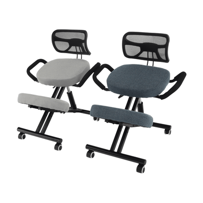 Scaun de îngenunchiere ergonomic, gri-maro Taupe / negru, RUFUS