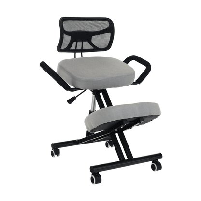 Scaun de îngenunchiere ergonomic, gri-maro Taupe / negru, RUFUS