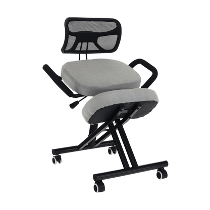 Scaun de îngenunchiere ergonomic, gri-maro Taupe / negru, RUFUS