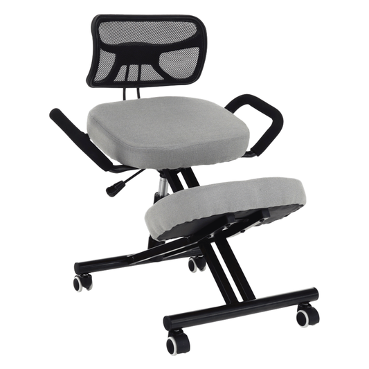 Scaun de îngenunchiere ergonomic, gri-maro Taupe / negru, RUFUS