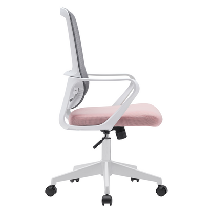 Scaun de birou, roz/gri/alb, SALOMO TIP 1