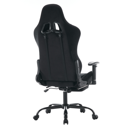 Scaun de birou/gaming, negru, ţesătură Velvet, SALOP